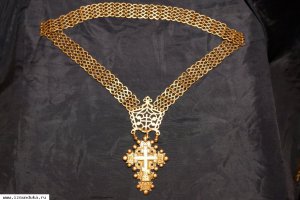 Старинный серебряный старообрядческий наперсный крест. Россия, 1893 г.