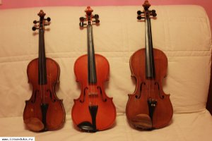 3 старинные скрипки