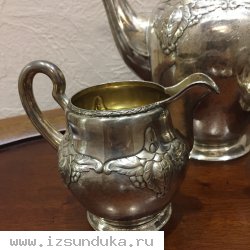 Саринный чайный набор из серебра 