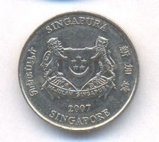20 центов Сингапур