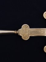 Старинный требный (водосвятный) крест. Серебро «84» пр. 19 век.